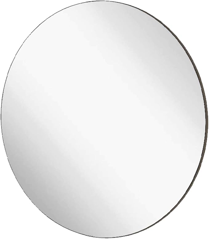 Marketing Holders Acrylic Mirror Round 4 Inch Lightweight Reflective Frameless Disc for Elegant DIY Home Decor and Unique 1/8" Thick Mirrored Decorative Gallery Walls