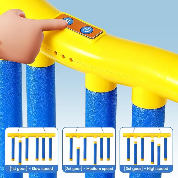Reflective Drop Stick Challenge Game, 2026 New Hand Eye Coordination Reflex Training Toy, 3 Adjustable Speed Modes, Catching Sticks Game for All Ages (Yellow)