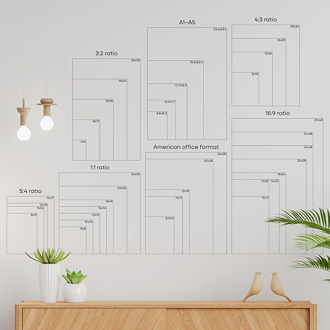 Homeforia A5 Frame Rose Gold, High End Metal 5.8 x 8.3 Picture Frames Matted to 4.1 by 5.8 inch Art, A5 Display Photo Frame with Mat A6, 5.8x8.3 Rose Poster Frames, Tempered Glass, Wall Kit, Set of 1