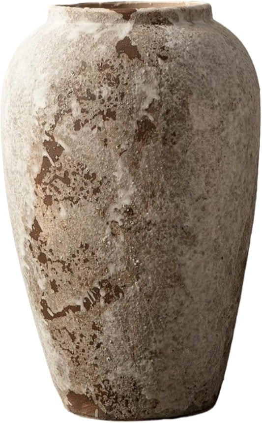 Decorative Ceramic Vase- Classic Antique Home Decor Ornament, Elegant Décor Showpiece for Interior Design, Mantel Tabletop Sculptural Vessel | Collectible Vintage Vasefor Bookshelf Kitchen