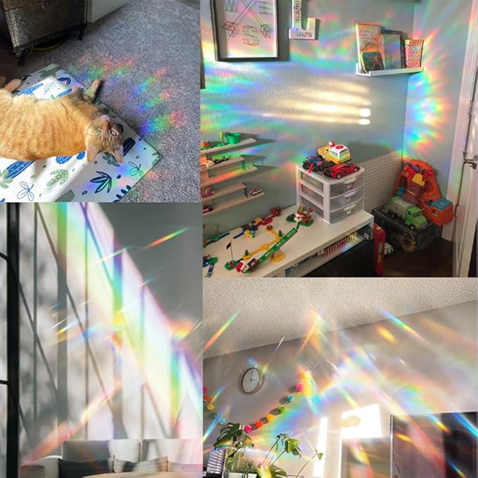 8 Inch Sun Catchers Indoor Window, Acrylic Rainbow Suncatcher Window Hanging Decoration for Living Room Bedroom Summer Home Balcony Ornaments Decoration (I134 Dragonfly)