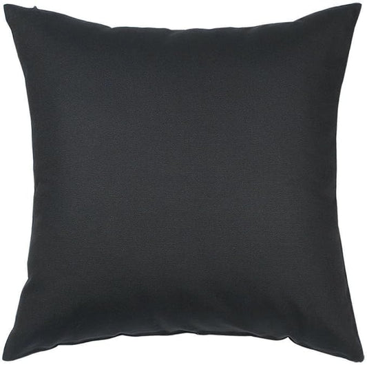 TangDepot Handmade Decorative Solid 100% Cotton Canvas Throw Pillow Covers/Pillow Shams, (28"x28", Charcoal Gray)