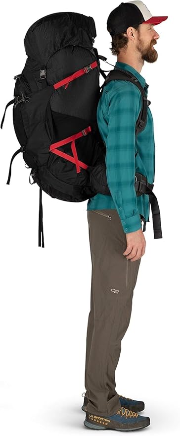 Osprey Aether Plus 100L Men's Backpacking Backpack, Axo Green, L/XL
