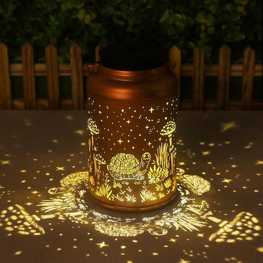 Solar Lanterns Outdoor Waterproof - Turtle Solar Lights Outdoor Garden Decor for Outside, Birthday Gifts for Women, Mom, Mothers Day Gifts, for Patio, Yard, Lawn, Balcony