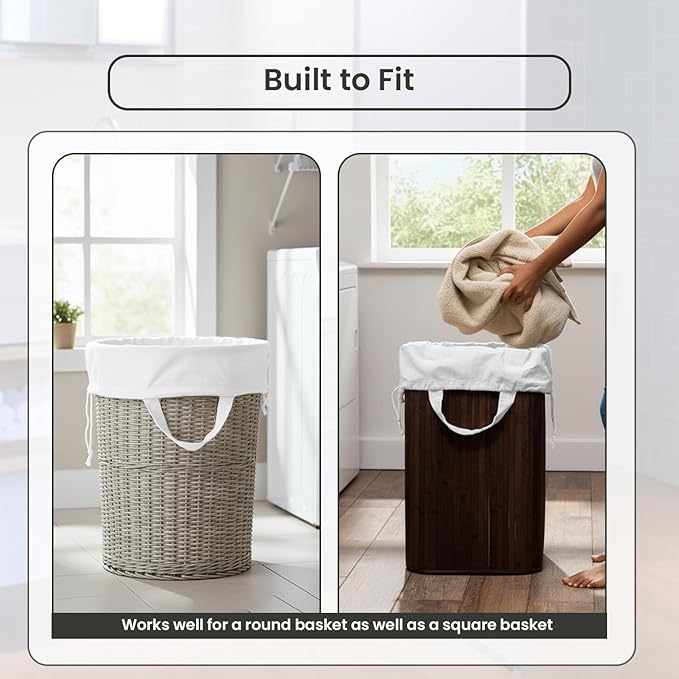 LFH Home Cotton Canvas Extra Large Laundry Bag with Handle, Heavy Duty Drawstring Closure Washable Laundry Bags School Travel, Home, Hotel, College Dorm, Organizer Sack, Toys 28x40-White Thanks Giving