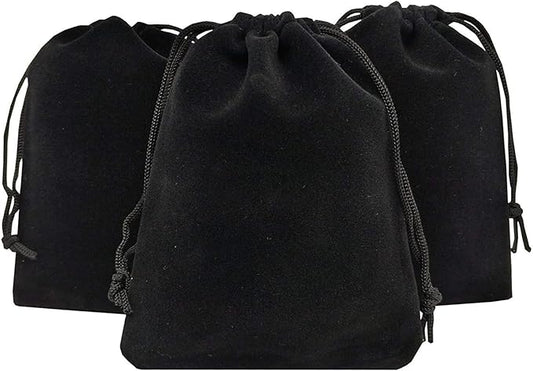 Large Shoe Bags for Travel Storage, Black Flocking Fabric Organizer for Luggage Suitcase and Shoe Rack, Portable Dust Proof Drawstring Essentials for Men Women GYM Packing