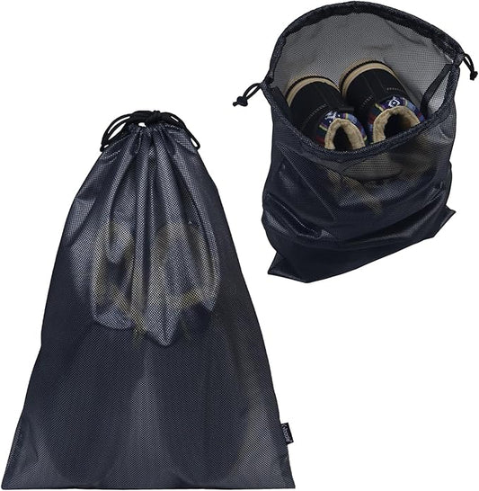 Gloppie Shoe Bags for Travel, Shoe Storage Bag with Drawstring, Packing Organizer for Sneakers, Gym, Luggage, Closet, Weekender Overnight Travel Essentials