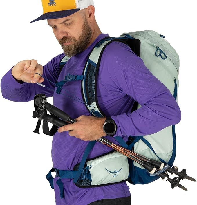 Osprey Talon 26L Men's Lightweight Hiking Backpack - Daypack for Travel & Camping, Black/Coal Grey