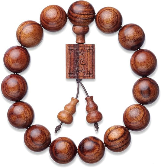 Natural Wooden Adult Bracelet Spring Chain Bracelet， 1pc/pack