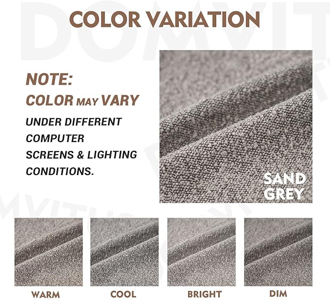 DOMVITUS Boucle Pillow Covers 20x20 Luxury Throw Pillow Covers Decorative Pillows for Bed Sofa Pillows for Living Room Accent Couch Pillows Soft Cushion Case, 1PC, Sand Grey