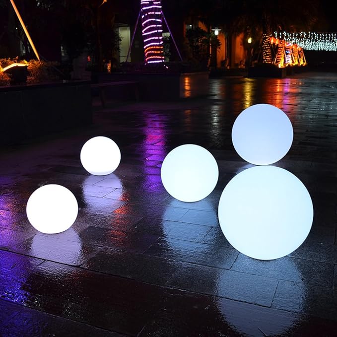 Modern Home LED Glowing Sphere w/Infrared Remote Control (8 inch)