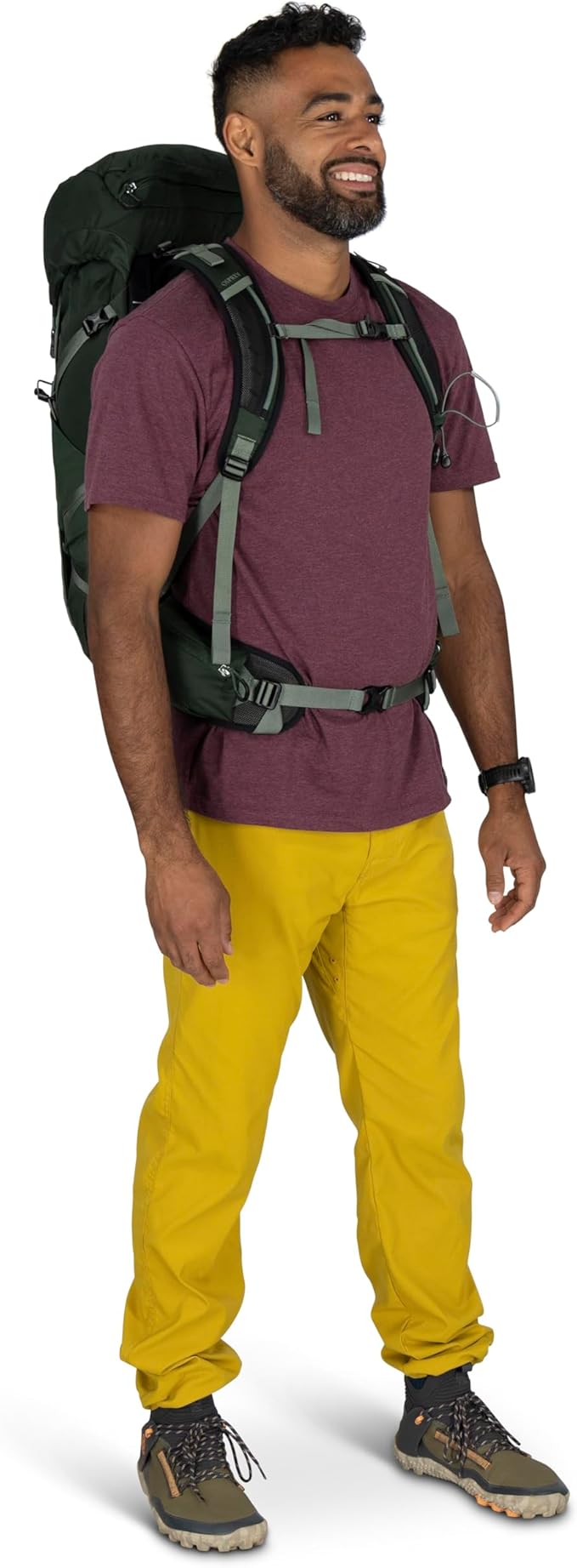 Osprey Talon 33L Men's Lightweight Hiking Backpack - Daypack for Travel & Camping, Green Canopy/Pine Leaf