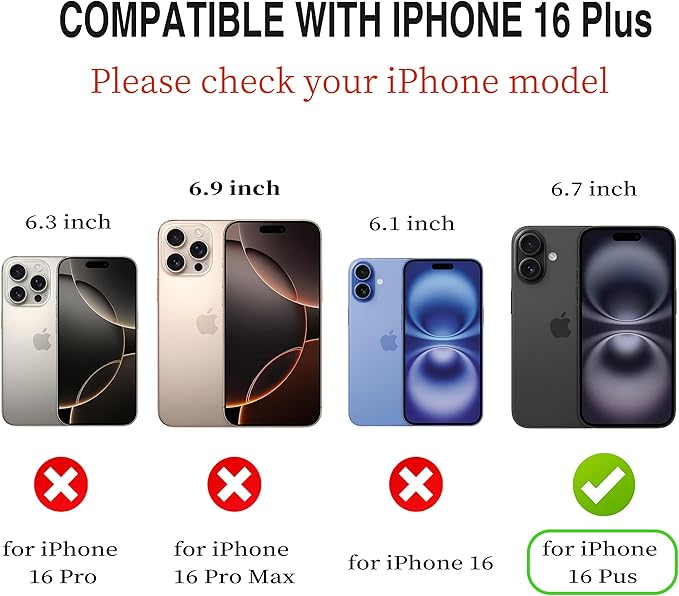 CIVICASE for iPhone 16 Plus Wallet Case,PU Leather Flip Case RFID Blocking Credit Card Holder Folio Magnetic Stand TPU Shockproof Cover Compatible with iPhone 16 Plus, Brown