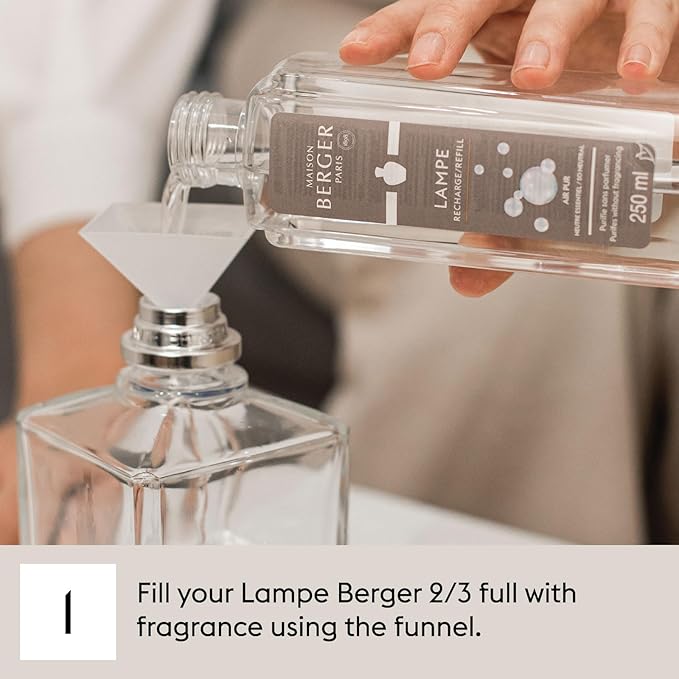 MAISON BERGER Festive Fir Lampe Berger Refill, 500 ml (16.9 fl oz), Odor-Neutralizing Home Fragrance Oil Lamps, Pine Needles, Green Notes, Clean Notes, Pine, Made in France