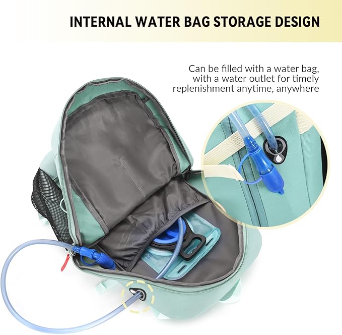 Bseash 40L Waterproof Hiking Backpack with Rain Cover, Outdoor Sport Travel Bag Daypack for Camping Climbing Skiing Cycling (Violet)