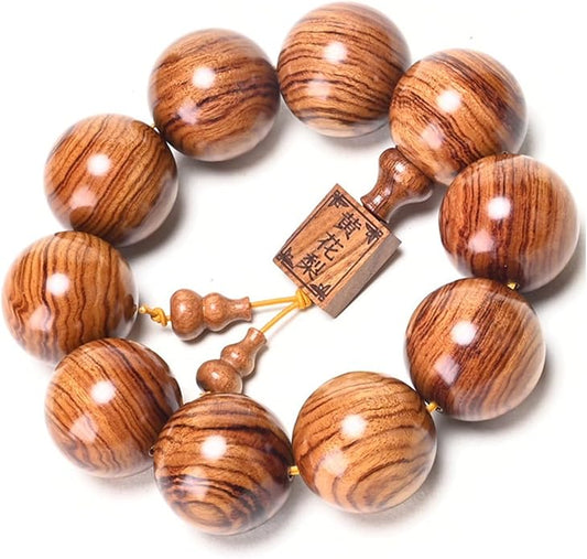 Natural Wooden Adult Bracelet Spring Chain Bracelet， 1pc/pack