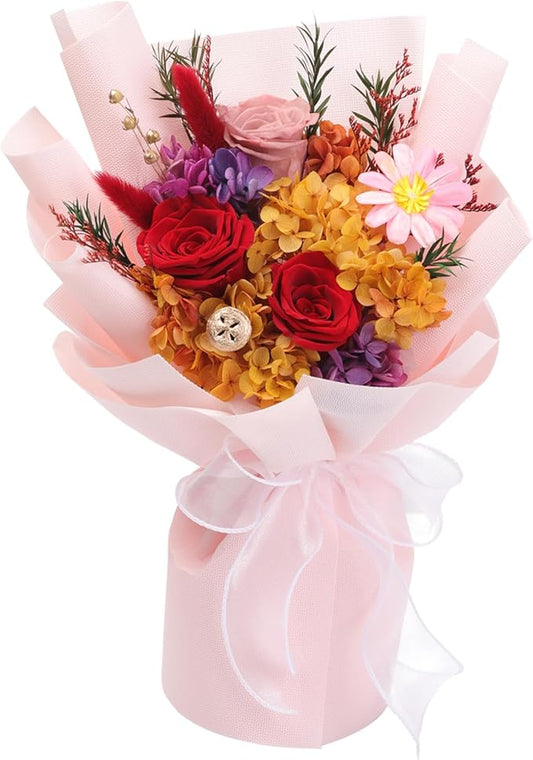 Lovenfold Flowers for Delivery,Preserved Flowers Bouquets,Red Rose Bouquets that Last 1-3 Years,Birthday Flowers Gifts for Women Mom Grandma Wife Friends