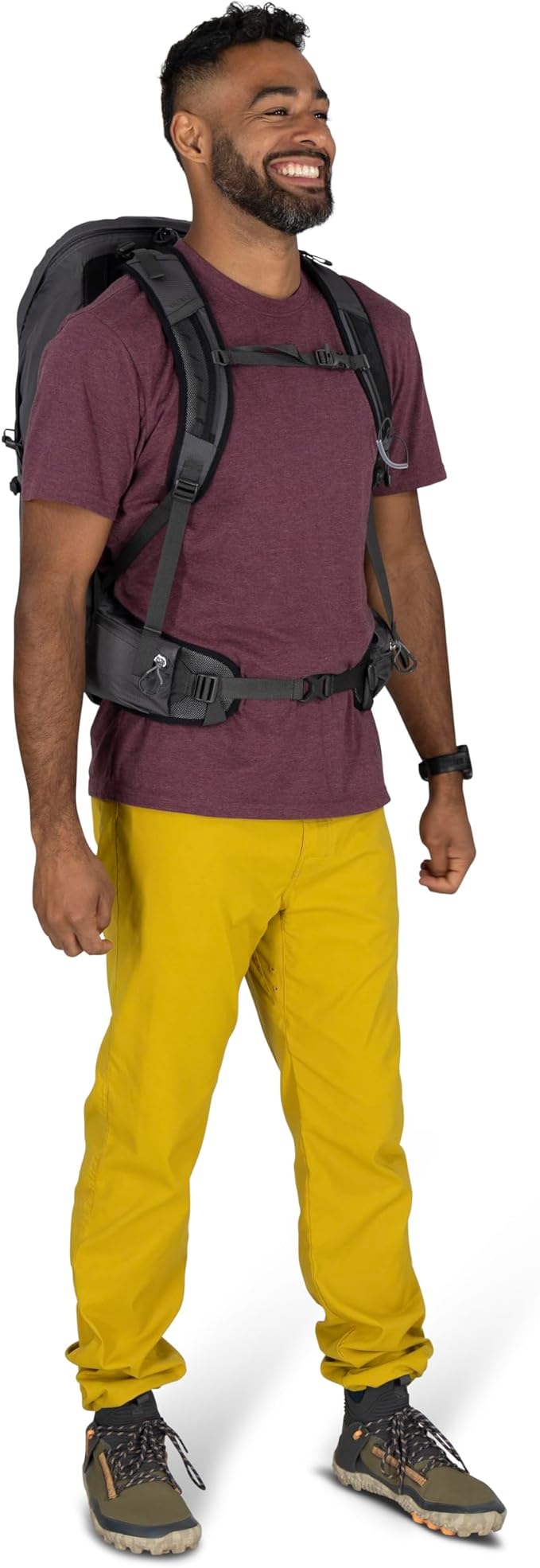 Osprey Talon 26L Men's Lightweight Hiking Backpack - Daypack for Travel & Camping, Scoria Blue/Night Shift