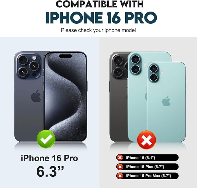 CIVICASE for iPhone 16 Pro Wallet Case with Stand,PU Leather Flip Credit Card Holder Slots (RFID Blocking),Compatible with Magsafe Magnetic Holder Phone Cover Women Men,Green