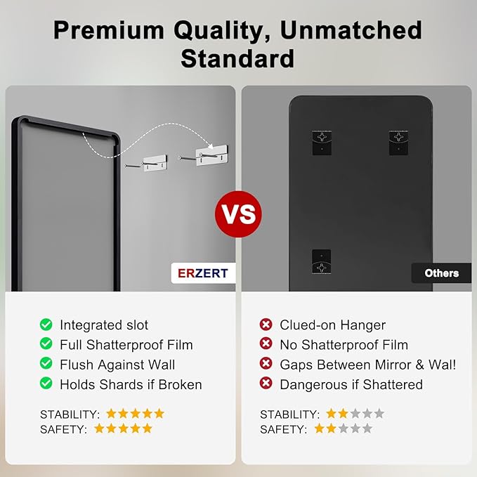 Bathroom Mirrors for Over Sink,1Pcs 24x32Inch Vanity Mirrors for Wall,Black Metal Frame Rectangle Mirrors for Bathroom Farmhouse Restroom,Hangs Horizontally or Vertically