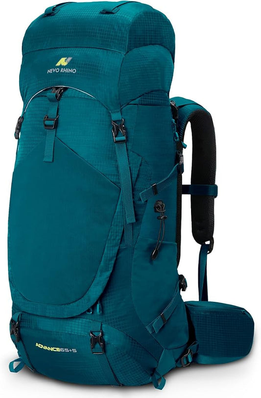 N NEVO RHINO Internal Frame Hiking Backpack 50/60/65/70/80L, Mountain Climbing Camping Backpack Daypack Waterproof Rain Cover | Mountain Climbing, Camping Backpack, Daypack, Waterproof, Rain Cover