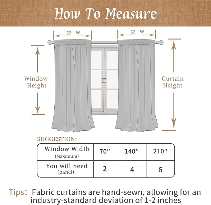 LAMIT 100% Blackout Red Linen Curtains, 63 Inches Linen Textured Thermal Bedroom Drapes Back Tab and Rod Pocket Christmas Panels with White Liner for Livingr Room, 2 Panels, 52 x 63 Inch