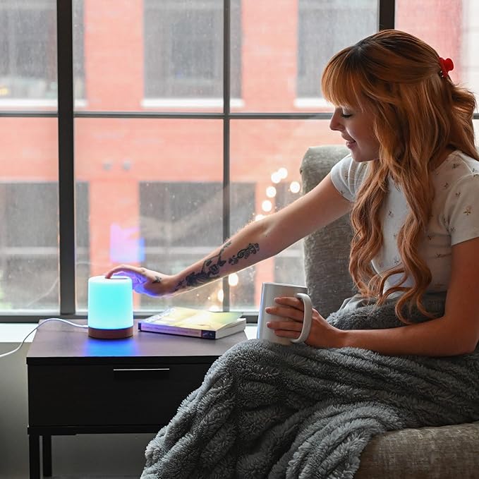 LuvLink Friendship Lamp v2.0 - Long Distance WiFi Touch Lamps for Couples, Friends & Family | Stay Connected from Anywhere – Easy App Setup – No Subscription (Set of Four)