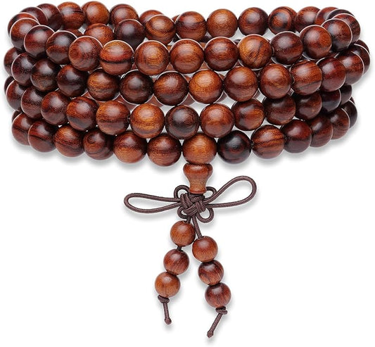 Natural Wooden Adult Bracelet Spring Chain Bracelet， 1pc/pack