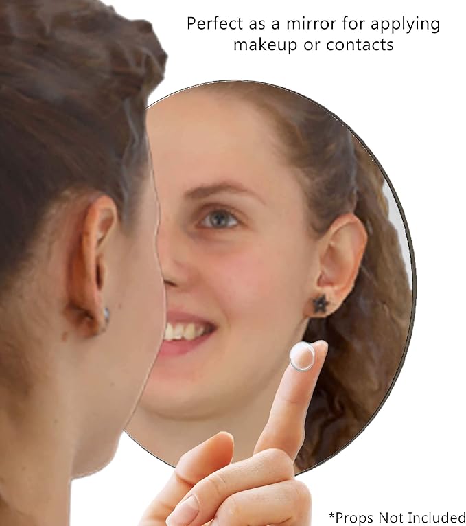 Marketing Holders Acrylic Mirror Round Circle 14 Inch Flat for DIY Crafts Laser Cut Tabletop Centerpiece Safer Light Weight Plastic Center Piece Wedding Events