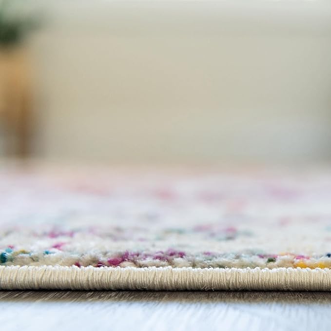 Rugs.com Arlington Collection Rug – 4' x 6' Multi Medium-Pile Rug Perfect for Living Rooms, Large Dining Rooms, Open Floorplans