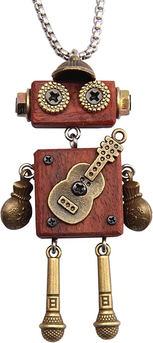 Leather Necklace for Women Boho Choker Necklace Long Cord Leather Pendant Bohemian Neckalce Vintage Alloy Pendant Leather Rope Necklace Wooden Necklaces for Women