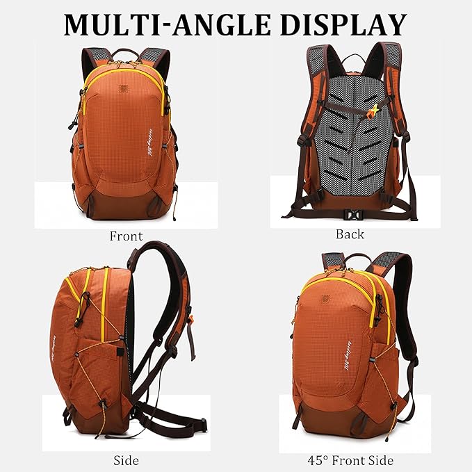 W WINTMING Small Hiking Backpack Travel Backpacks 20L Lightweight Hiking Daypack for Women Men Camping Daily Commuting (Purple)