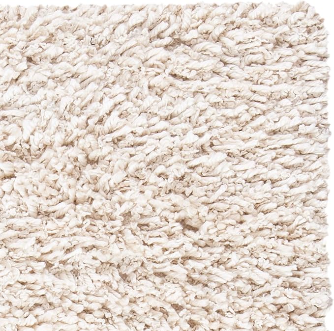SAFAVIEH Sheep Shag Collection Runner Rug - 2'3" x 8', Ivory, Handmade, 1-inch Thick Ideal for High Traffic Areas in Living Room, Bedroom (SSG212A)