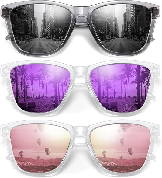 Sunglasses Womens Polarized Sunglasses for Mens Womens Retro Mirror Lens for Driving Fishing UV400 Protection