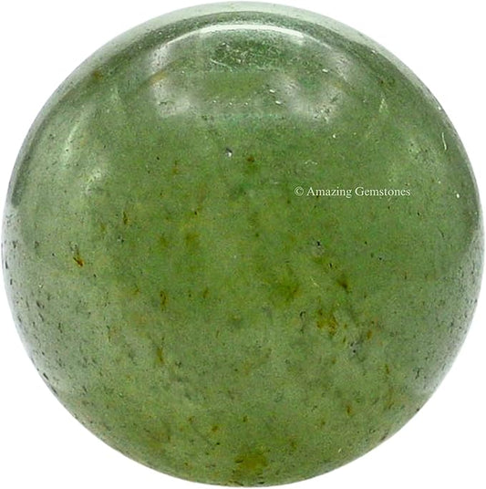 Amazing Gemstone Green Aventurine Crystal Ball - 1 Inches Crystal Sphere Meditation Balls for Witchcraft and Decorative Balls - Crystals and Healing Stones Beginners Gift (Pack of 1)
