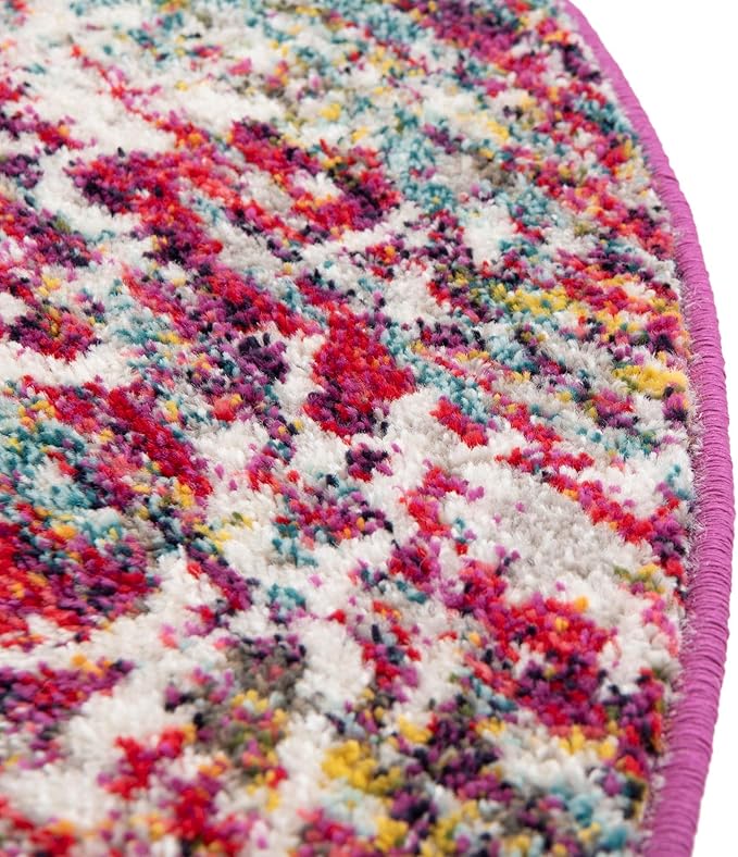 Rugs.com Arlington Collection Rug – 4x6 Oval Multi Medium-Pile Rug Perfect for Living Rooms, Large Dining Rooms, Open Floorplans