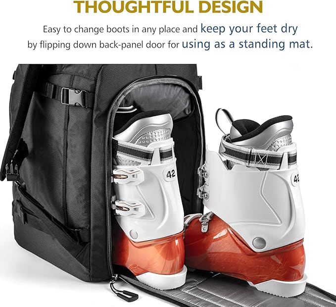Unigear Ski Boot Bag Backpack for Helmet 50L/70L, Goggles, Gloves, Skis, Snowboard & Accessories
