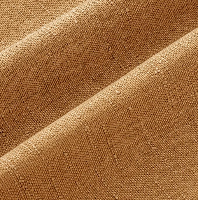 MIULEE Pack of 2 Decorative Throw Pillow Covers 24x24 Inch Soft Chenille Throw Pillows Solid Textured Euro Cushion Covers Home Decor for Bed Couch Sofa Bedroom Living Room,Golden Brown