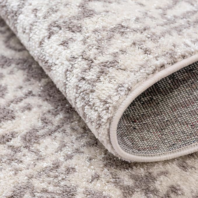 Rugs.com Arlington Collection Rug – 10' x 13' White Medium-Pile Rug Perfect for Living Rooms, Large Dining Rooms, Open Floorplans