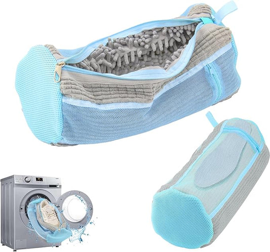 Shoe Washing Bag for Washing Machine - Durable Shoe Washing Machine Bag for Most Children's Shoes (Small Grey 2PCS)