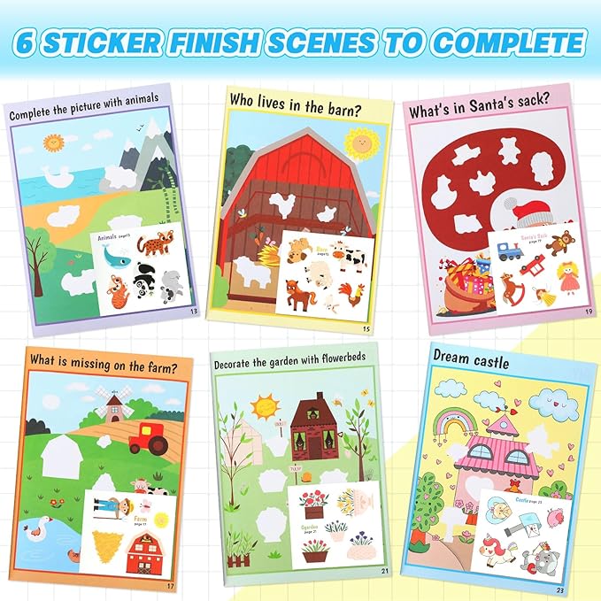 Seek and Find Sticker Fun for Little Ones – Hidden Object Activity Book with Cute Animal Camping Theme, Learning and Fine Motor Skill Games