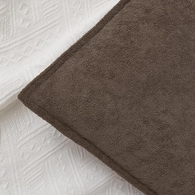 Kevin Textile 14x36 Inch Long Lumbar Cover 1 Pack Soft Boucle Textured Decorative Waterproof Rectangle Cushion Elegant Accent Pillows for Couch Sofa Chair Bed Home Decor Indoor Outdoor Coco Brown