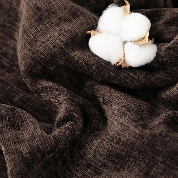 CaliTime Decorative Couch Throw Pillow Covers 16 X 16 Inches Pack of 2 Cozy Chenille Piping Edge Cushion Cases for Sofa Bed Living Room Home Coffee