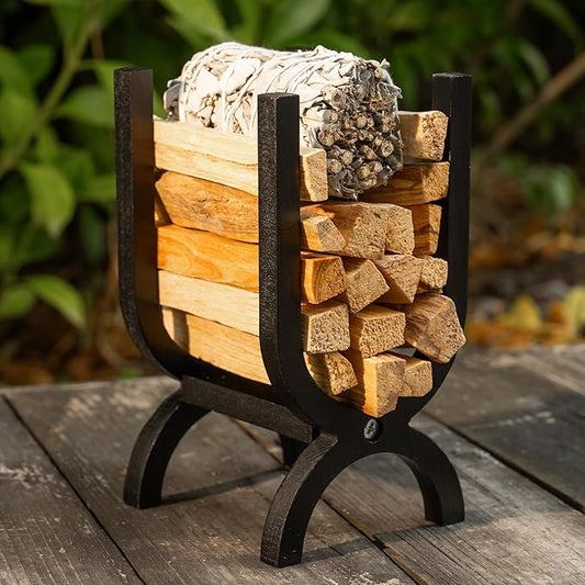 Wooden Palo Santo Holder-Incense Storage Ideal for Palo Santo Sticks&Sage|Perfect for Meditation, Zen Rituals Energy Cleansing|Spiritual Decor for Yoga, Mindfulness Aromatherapy