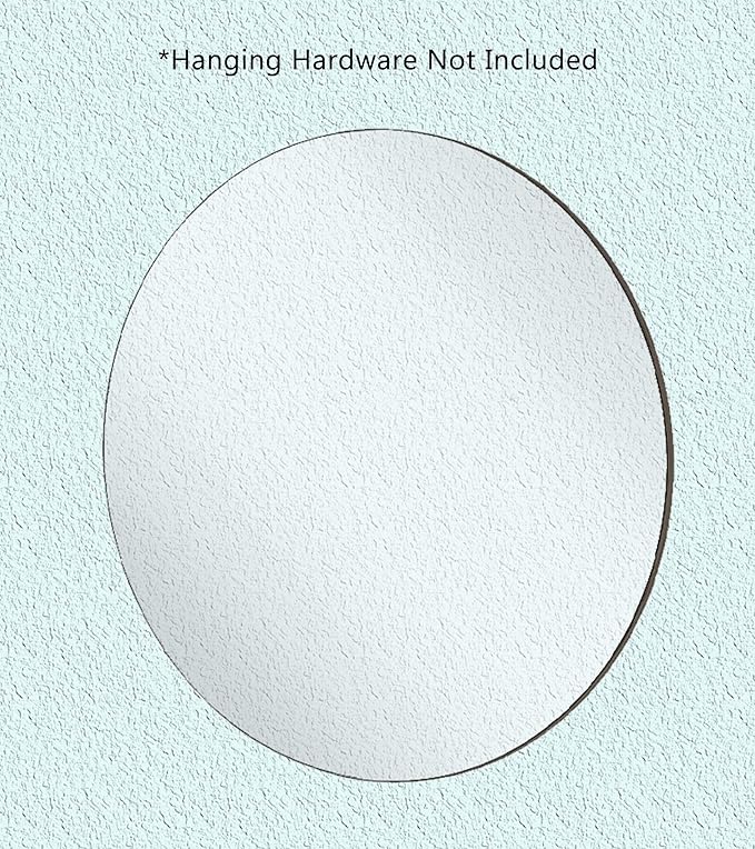Marketing Holders Acrylic Mirror Round 8 Inch Circle Laser Cut 1/8" Thick Travel Makeup Home Decor Lucite Reflective Pieces for Arts and Crafts and DIY Projects