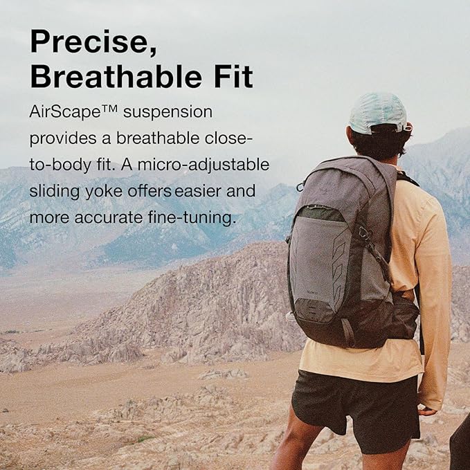 Osprey Talon 22L Men's Lightweight Hiking Backpack - Small Daypack for Travel & Camping, Frosty Mint Green/Night Shift