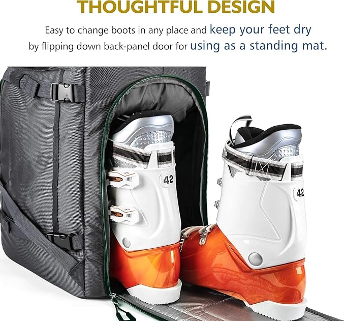 Unigear Ski Boot Bag Backpack for Helmet 50L/70L, Goggles, Gloves, Skis, Snowboard & Accessories