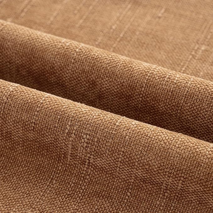 MIULEE 26x26 Inch Pack of 2 Euro Sham Decorative Throw Pillow Covers Soft Chenille Pillows Textured Cushion Covers for Bed Couch Sofa Bedroom Living Room, Brown