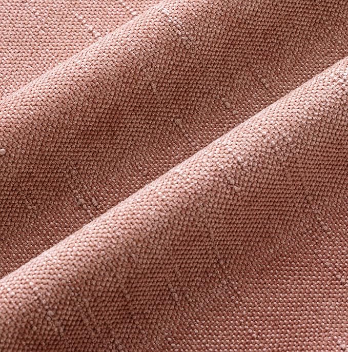 MIULEE Pack of 2 Decorative Throw Pillow Covers Soft Chenille Throw Pillows Solid Textured Cushion Covers for Spring Valentine's Day Couch Sofa Bedroom Living Room 18x18 Inch, Blush Pink