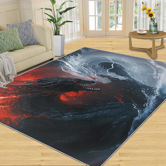 Graffiti Hip-Hop 2x3 Area Rugs for Living Room, Skateboarding Washable Non Slip Rugs, Street Art Low Pile Print Rug for Bedroom, Dining Room, Home Office